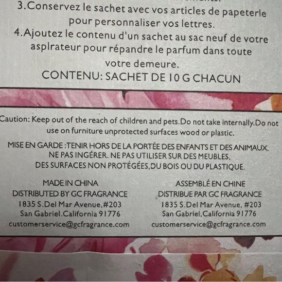 Bee & Flower Soap and Sachet Bundle Rose Sandalwood Floral 4 Bars Sealed Pkgs - Picture 12 of 12